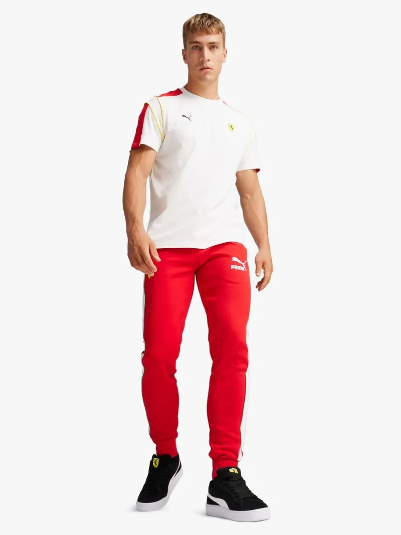Puma Men's Scuderia Ferrari Race Iconic T7 Motorsport Rosso Red Pants