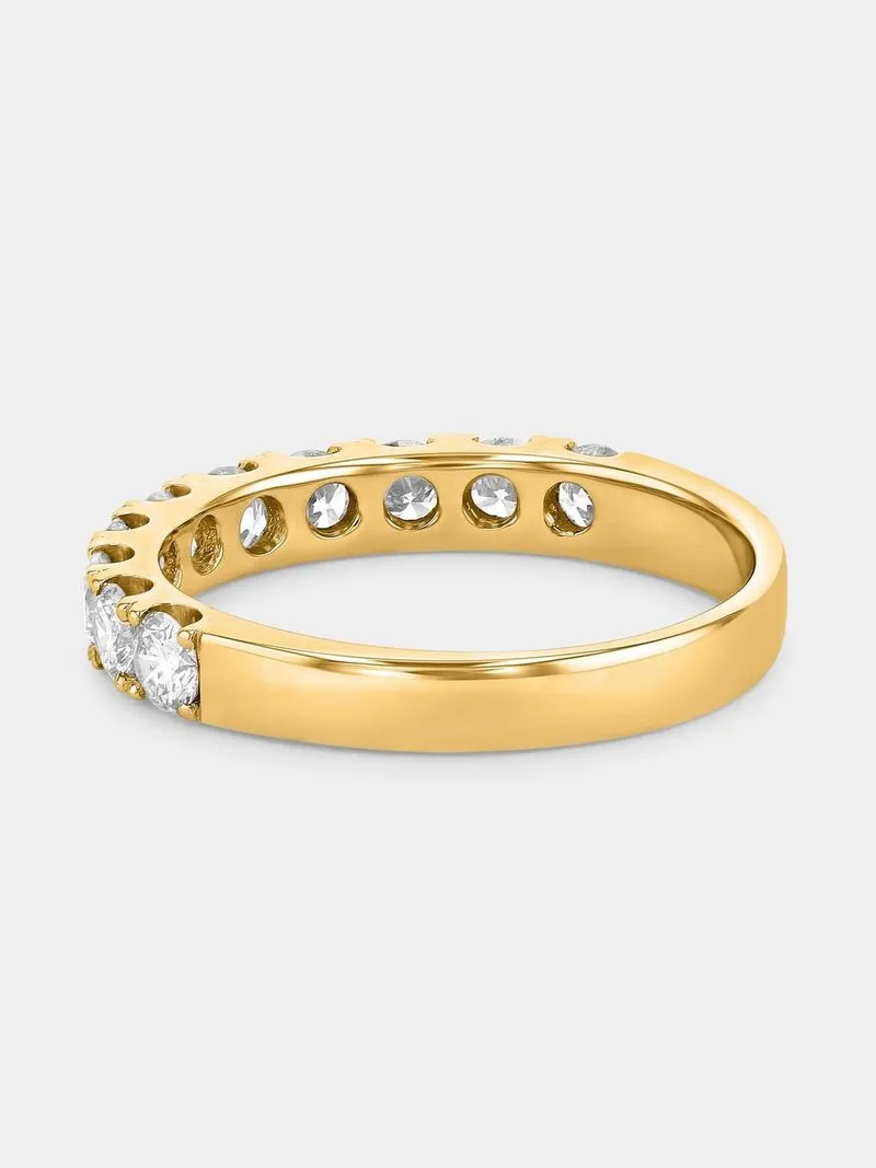 Yellow Gold 1.00ct Diamond Eternity Ring
