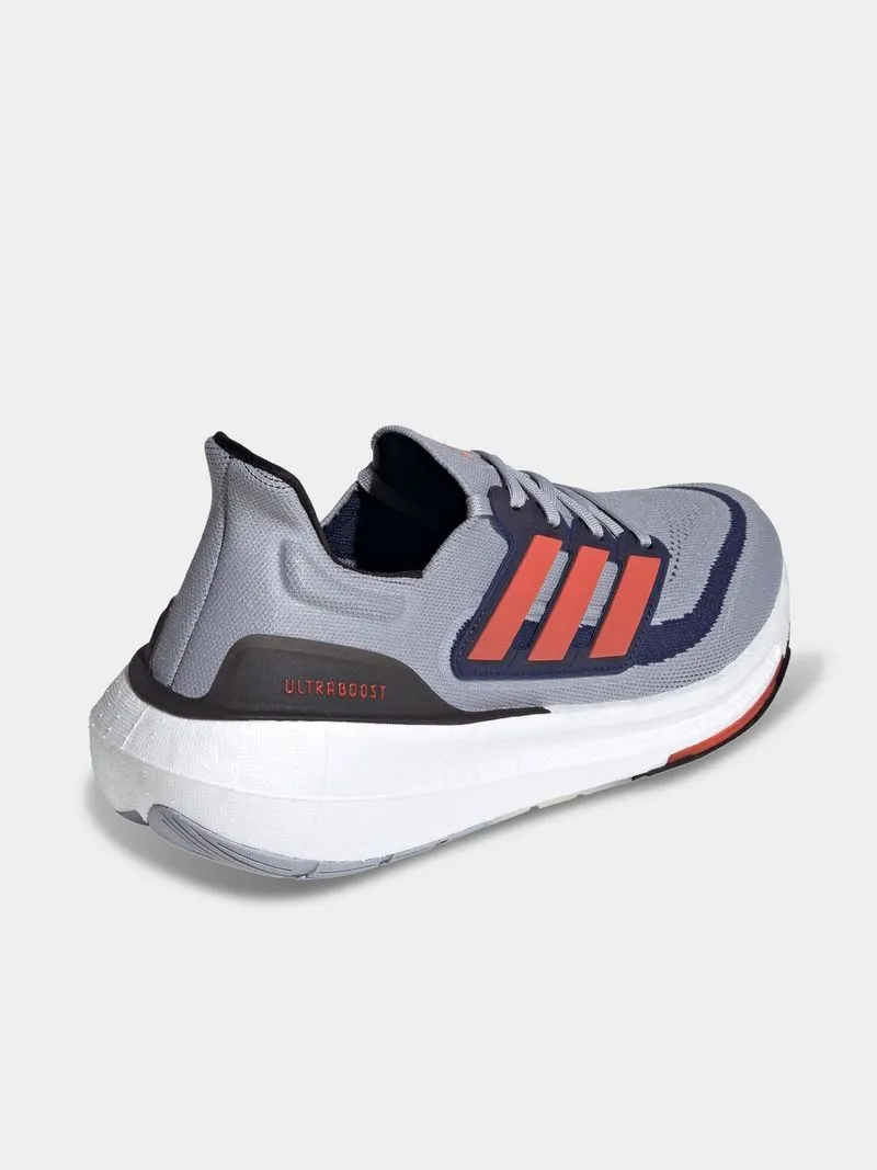 Mens adidas Ultraboost Light Silver/Red/Dark Blue Running Shoes