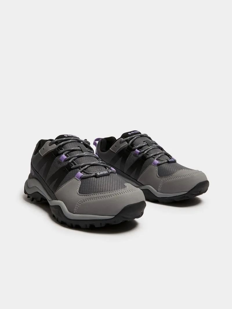 Womens Hi-Tec Conan Castle Rock/Purple Rose Trail Shoes