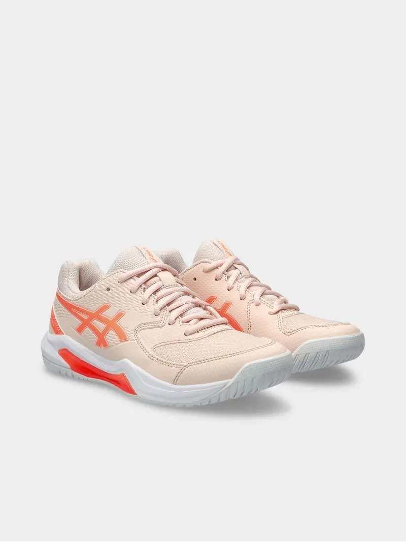 Womens Asics Gel-Dedicate 8 Pearl Pink/Sun Coral Padel Shoes
