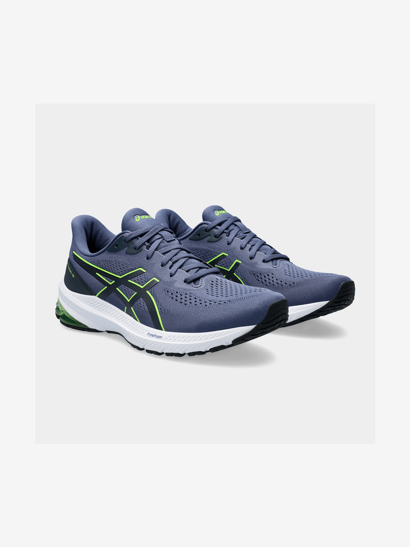 Mens Asics Gel GT-1000 12 Blue/Lime Running Shoes