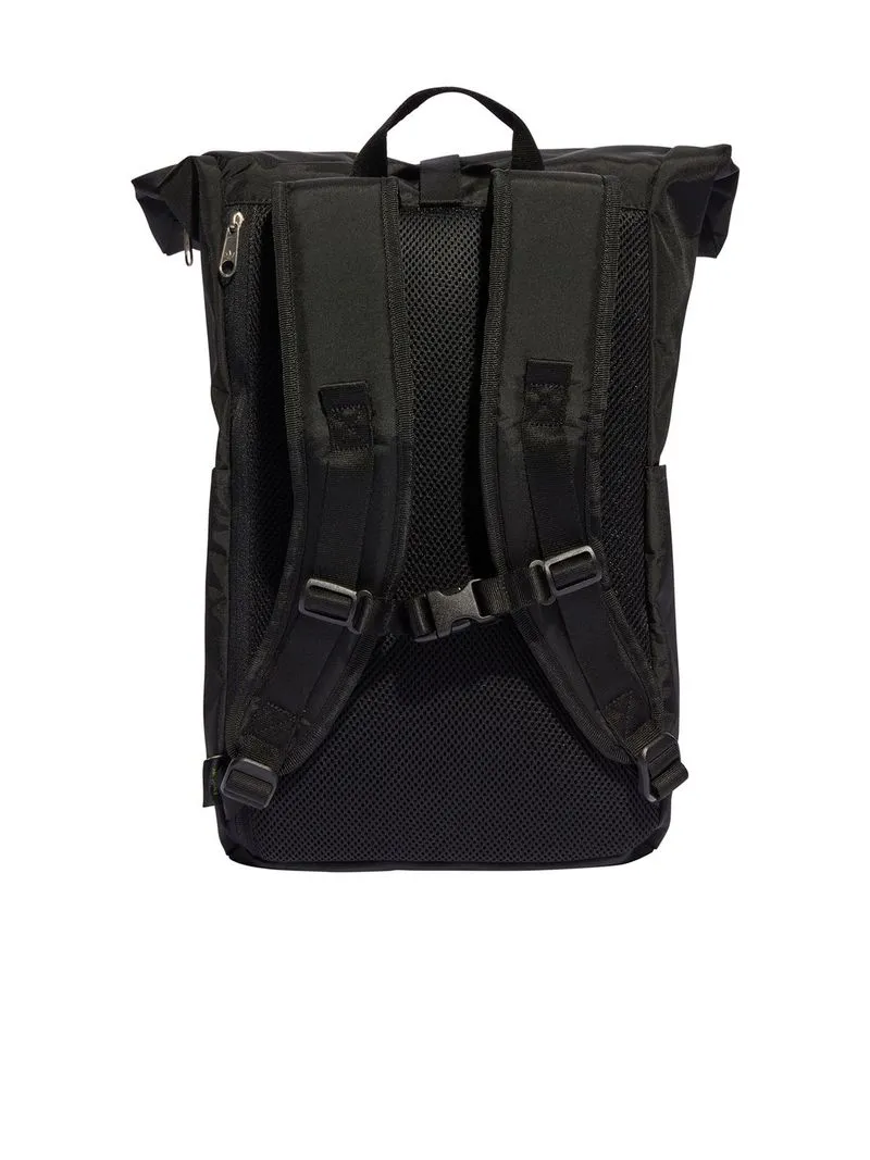 adidas Originals Unisex Rolltop Black Backpack