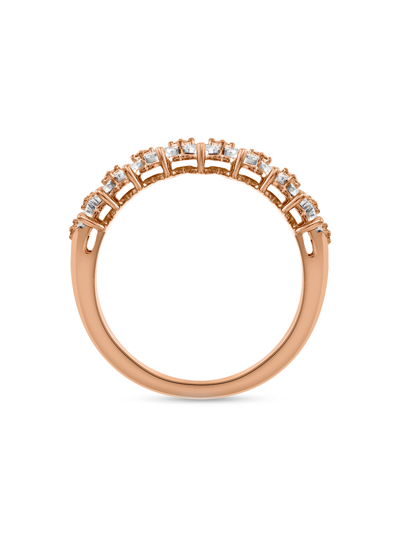 Rose Gold 0.50ct Diamond Debutante Illusion Ring