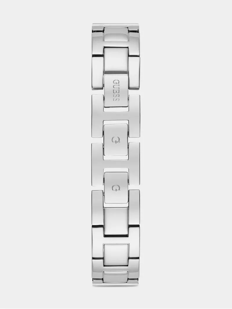 Guess G Cluster Silver Plated Stainless Steel Bracelet Watch