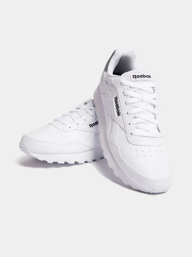 Womens Reebok Rewind Run White/Black/Grey Sneakers