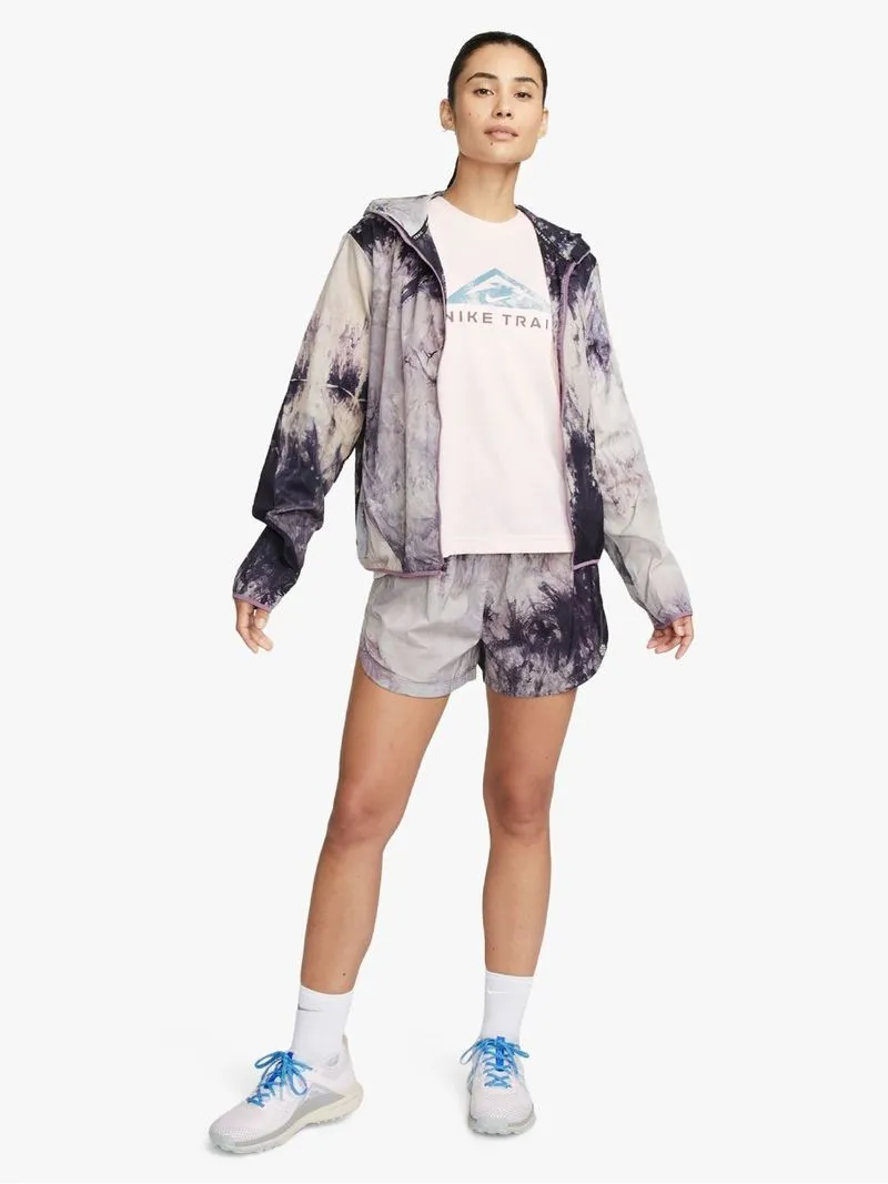 Womens Nike Trail Repel All Over Print Purple Shorts