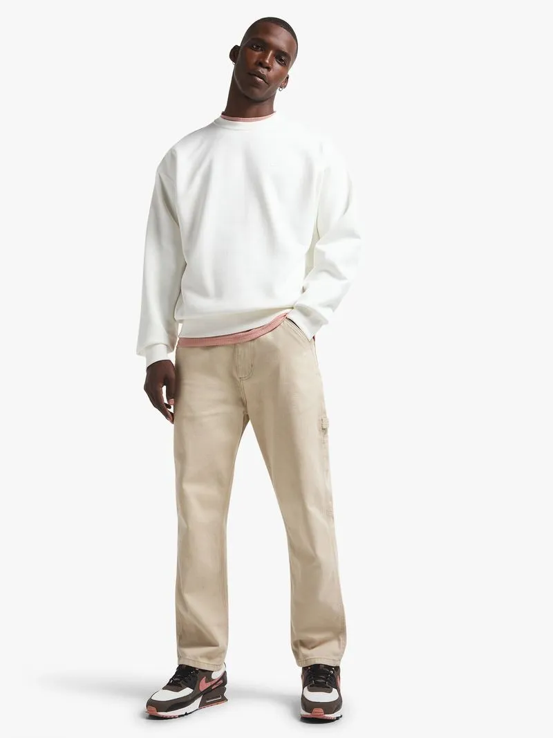 Nike Men's Solo Swoosh Men's Fleece Sail Crew Top