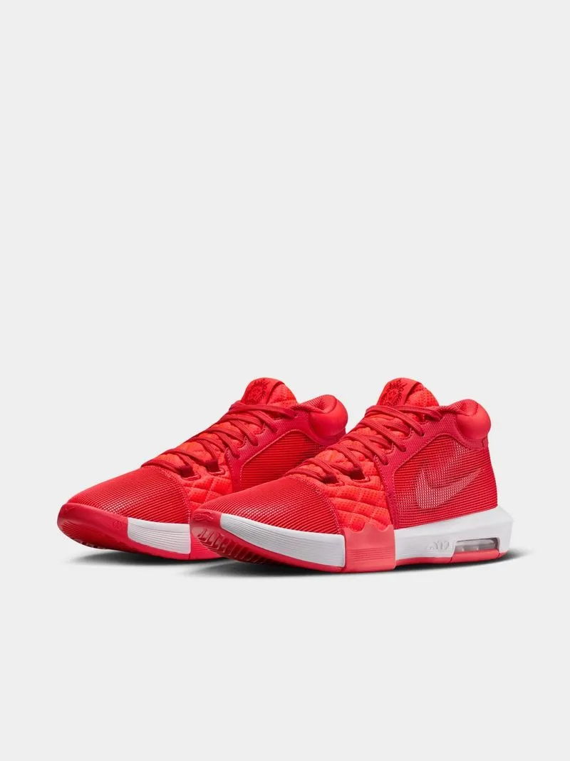 Mens Nike lebron Witness 8 Red/White Basketball Shoes