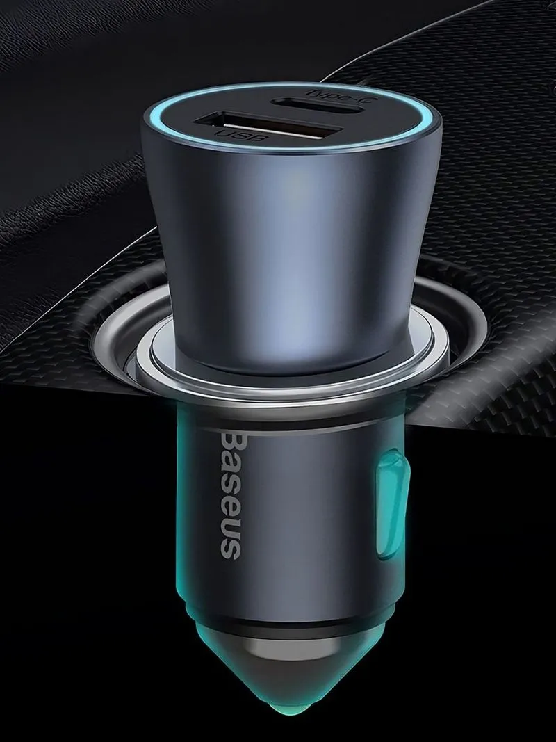 Baseus Golden Contractor Pro Dual Quick Charger Car Charger