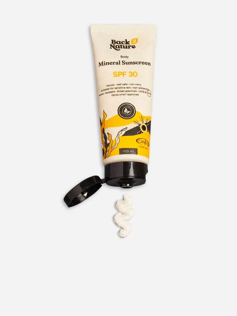 Back 2 nature Face & Body Mineral Sunscreen SPF 30
