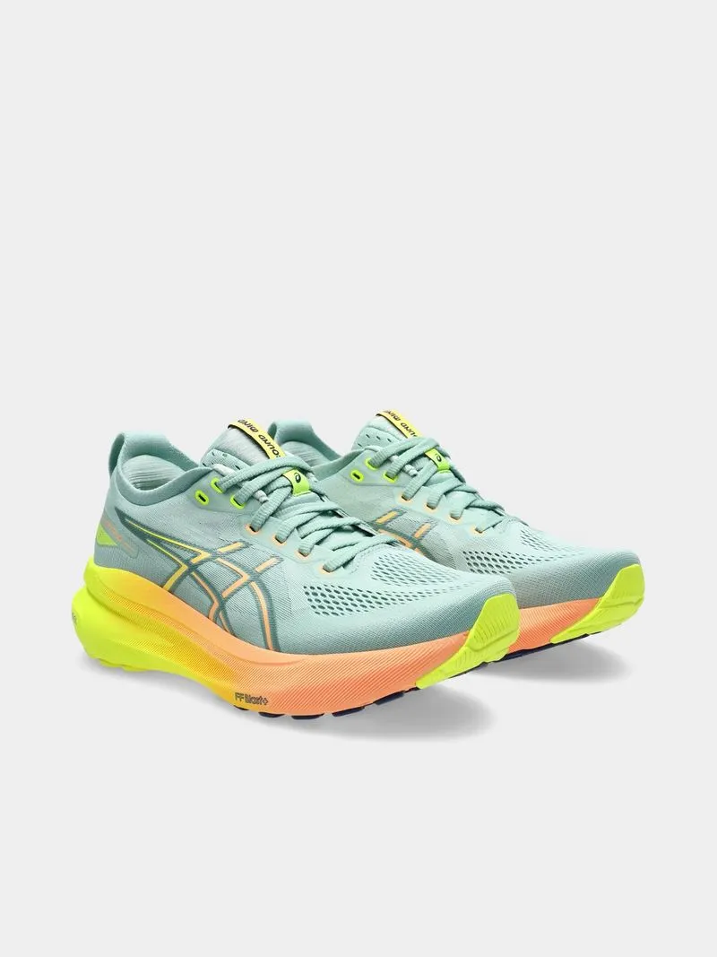 Womens Asics Gel-Kayano 31 Paris Celadon/Yellow Running Shoes