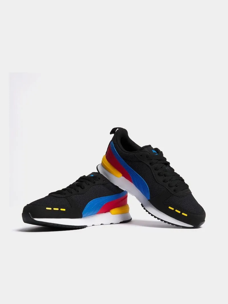 Junior Grade-School Puma R78 Black/Blue Sneakers