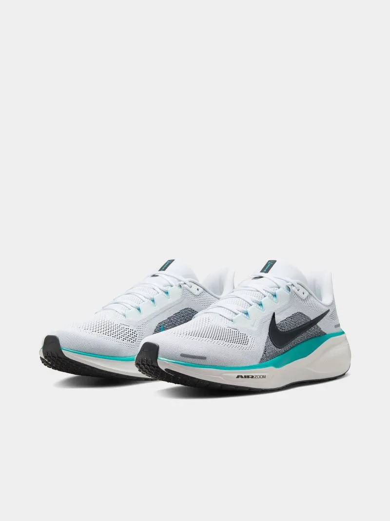 Mens Nike Air Zoom Pegasus 41 White/Black/Blue Running Shoes