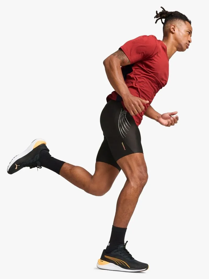 Mens Puma Elctrify Nitro 3 Black/Orange Running Shoes