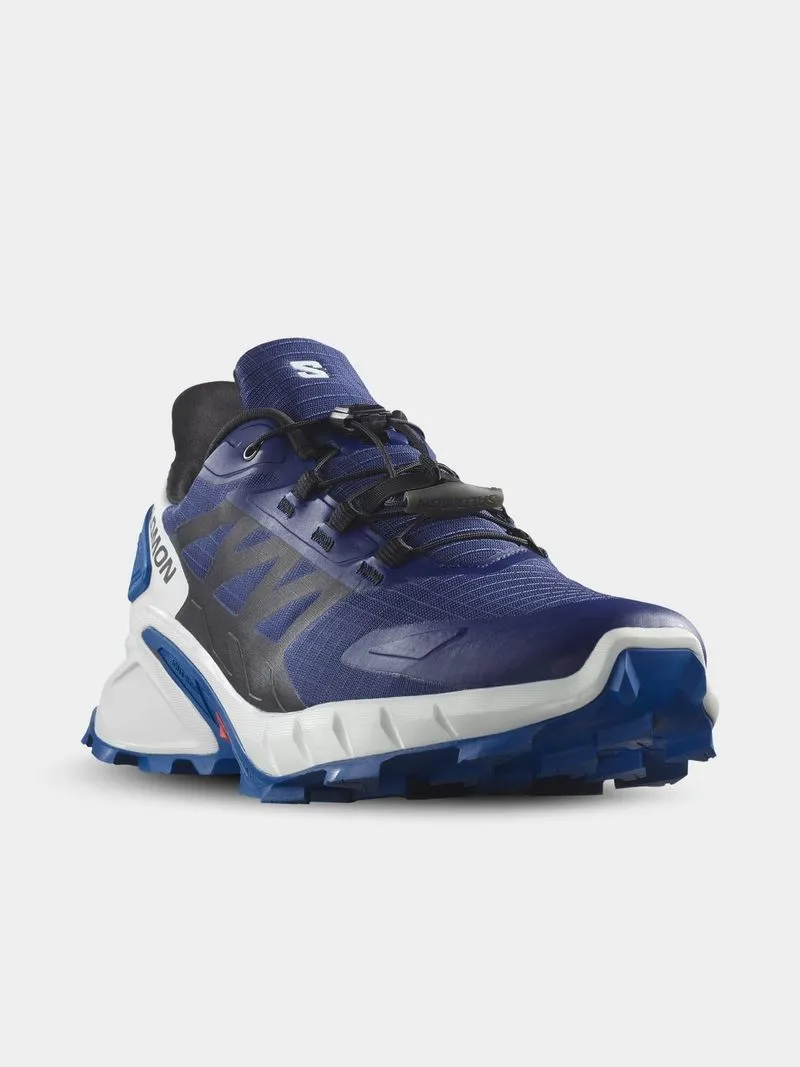 Mens Salomon Supercross 4 Blue/Black Trail Running Shoes
