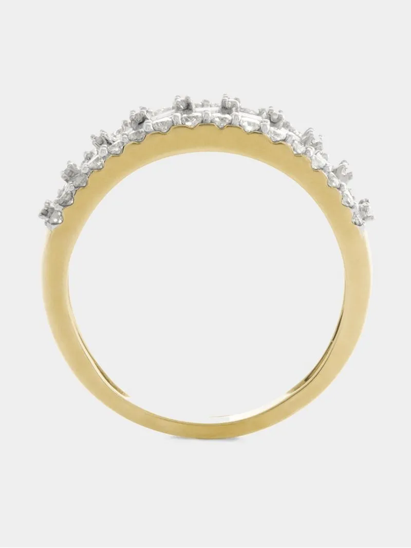 9ct Yellow Gold 1ct Diamond Baguette Ring