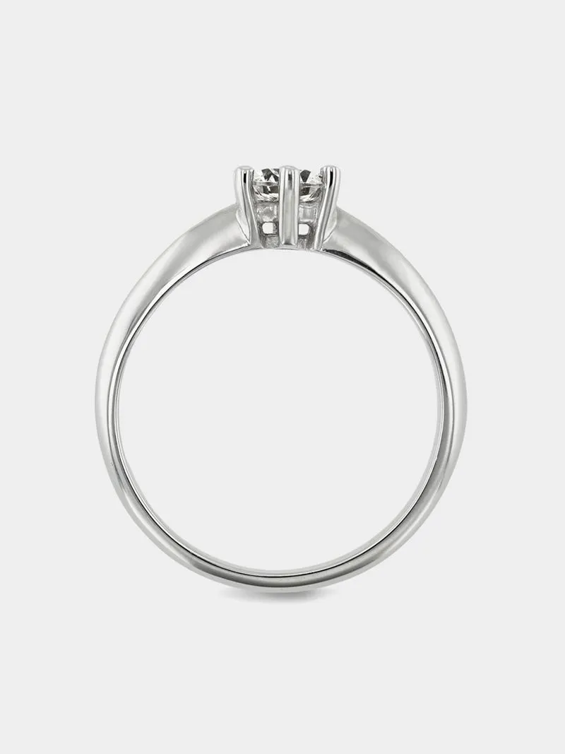 White Gold 0.50ct Diamond Solitaire Ring