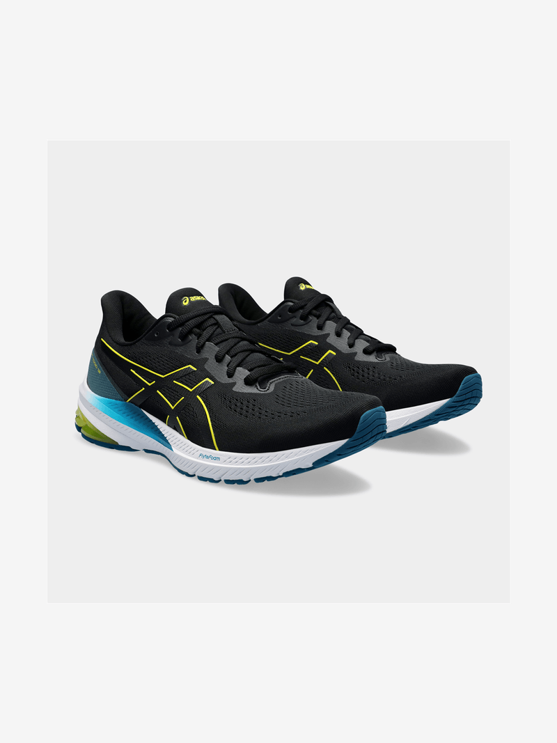 Mens Asics Gel GT-1000 12 Black/Yellow Running Shoes