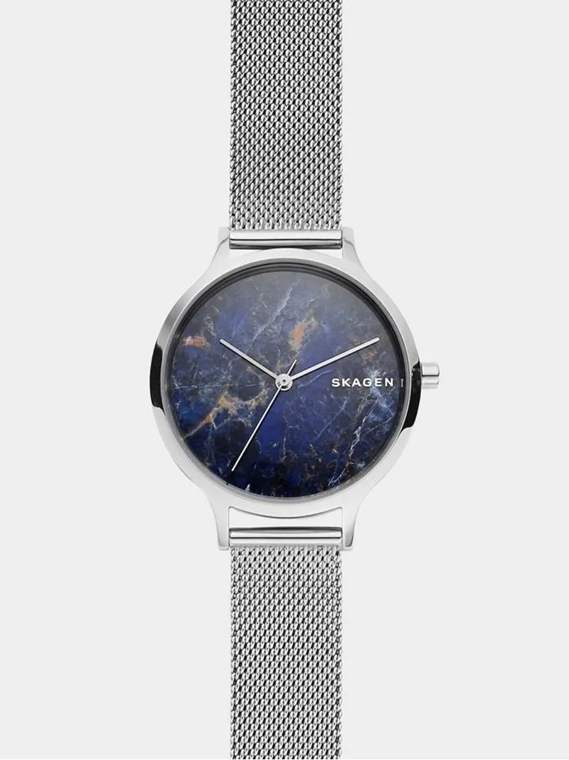 Skagen Women's Anita Silver Plated Stainless Steel Mesh Watch