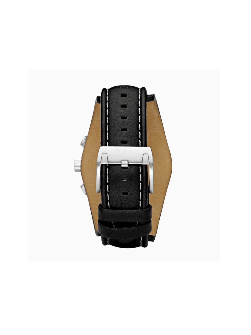 Fossil Men's Coachman Chronograph Black Leather Watch