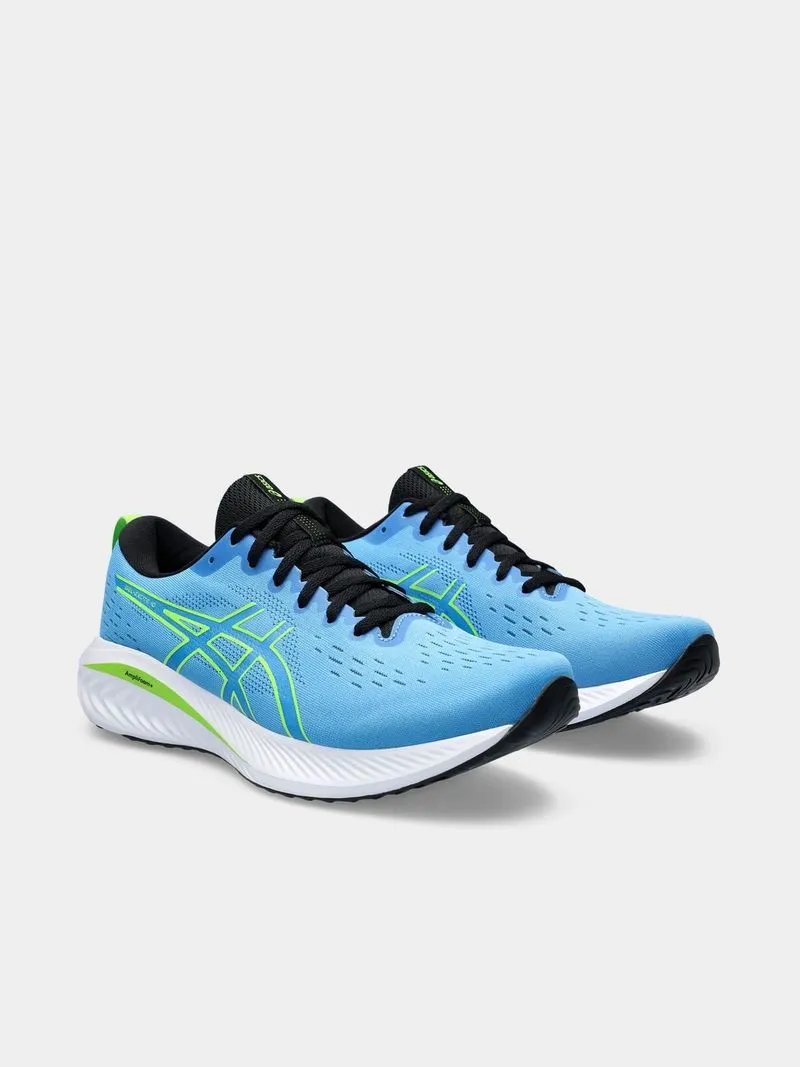 Mens Asics Gel-Excite 10 Light Blue/Electric Lime Running Shoes