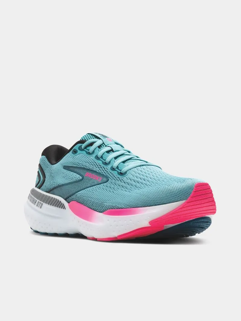 Womens Brooks Glycerin 21 GTS Blue/Aqua/Pink Running Shoes