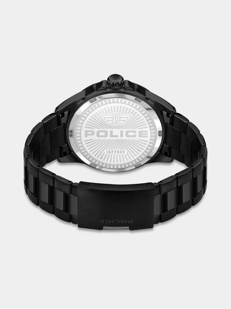 Police Barwara Black Plated Stainless Steel Bracelet Watch