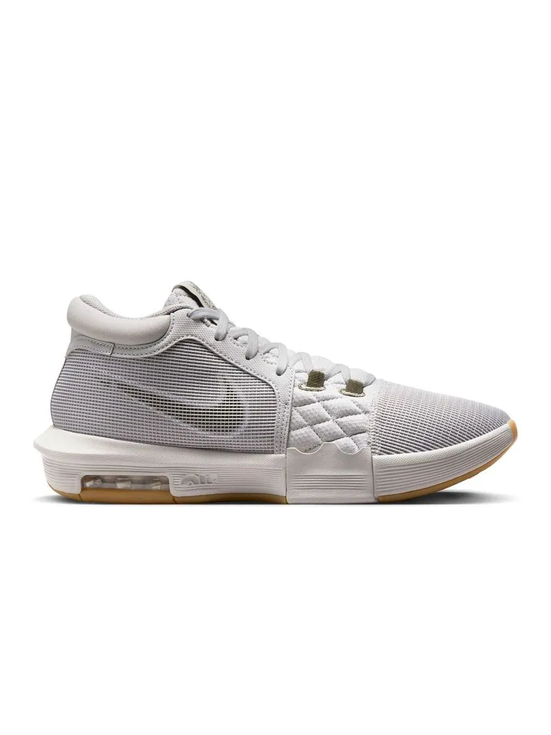 Mens Nike Lebron Witness VII Grey/Gum Basketball Shoes