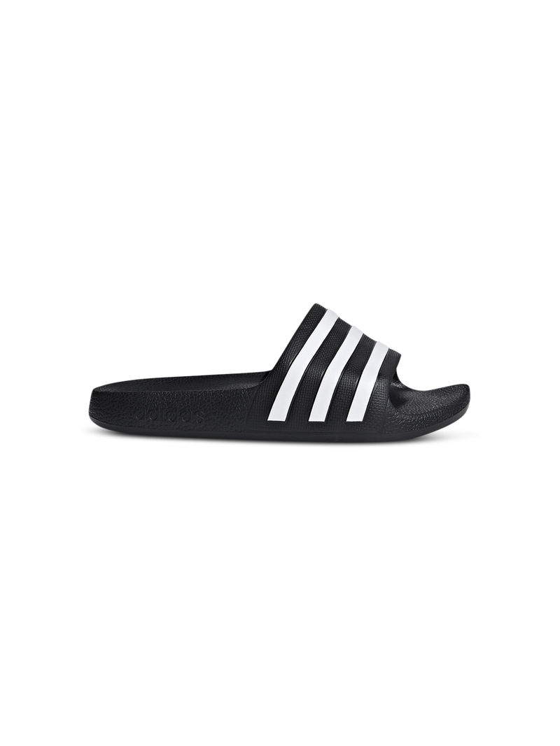 Junior Grade School adidas Adilette Aqua Black/White Slide