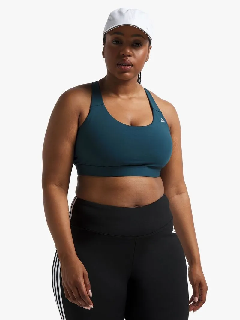 Womens adidas Ultimate Medium Impact Plus Size Teal Bra