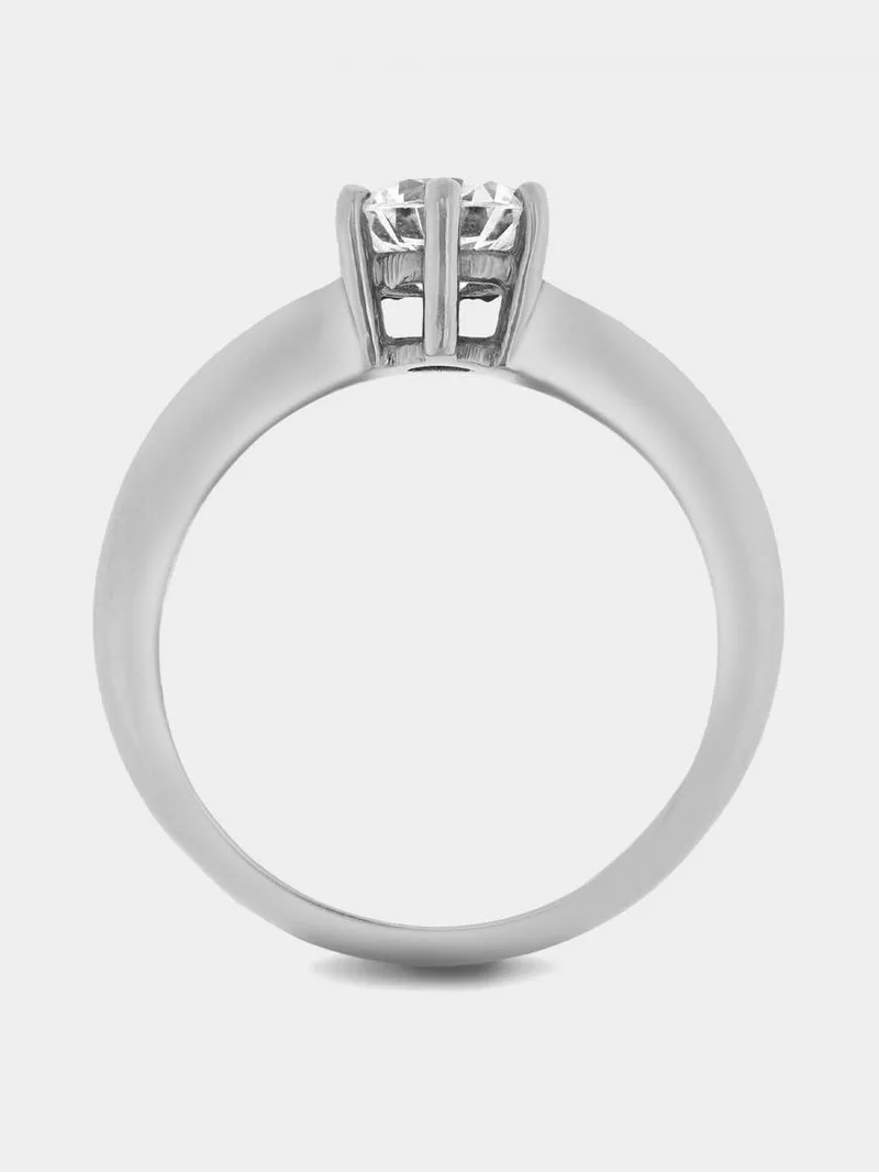White Gold 1ct Diamond Solitaire Forever Ring