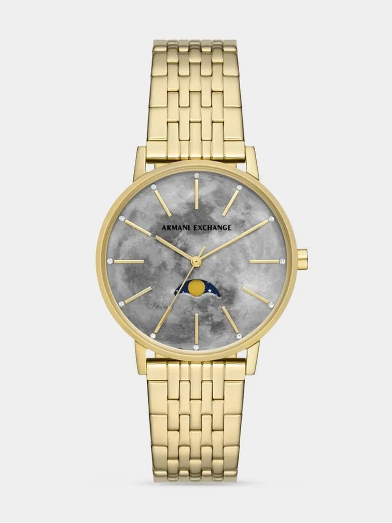 Armani Exchange Women's Gold Plated Stainless Steel Bracelet Watch