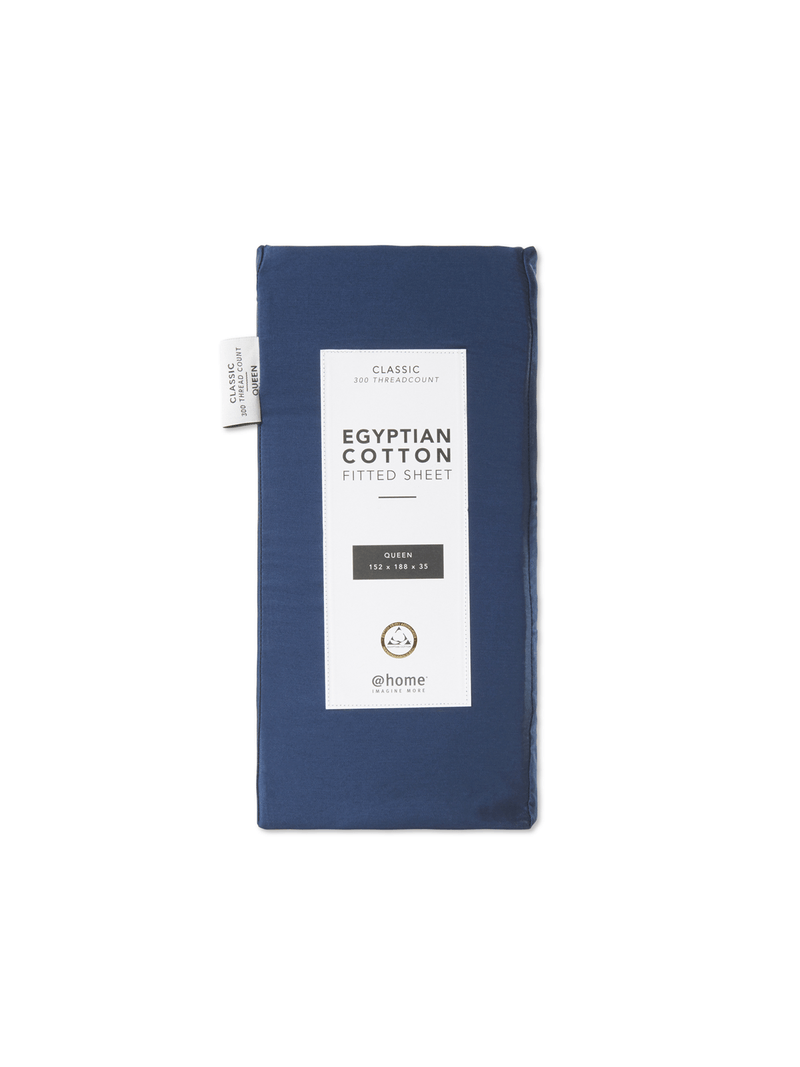 Gold Seal Certified Egyptian Cotton 300 Thread Count Fitted Sheet Ink