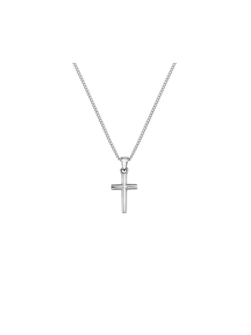 Miss Swiss Sterling Silver Cross Pendant Necklace