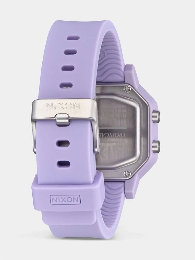 Nixon Women's Siren Lavender Positive Digital Silicone Watch