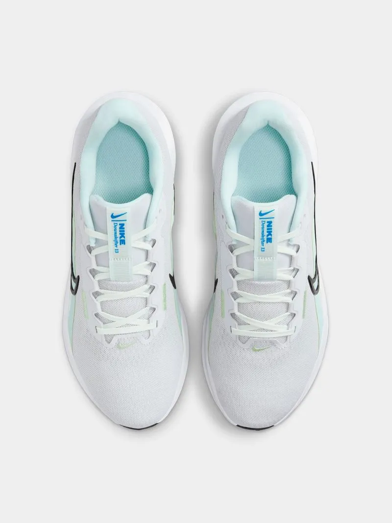 Womens Nike Downshifter 13 Dust/Black/Blue Running Shoes