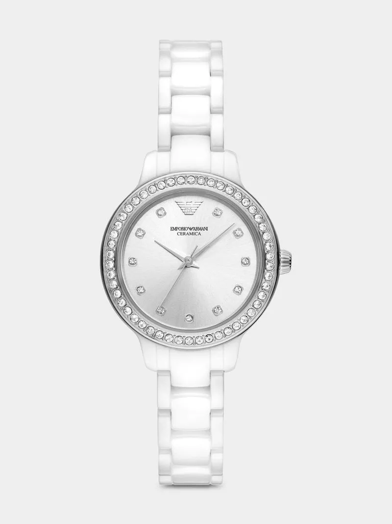 Emporio Armani White Ceramic Bracelet Watch