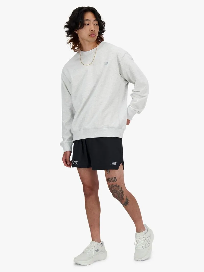 Mens New Balance Athletics RC 5 Inch Black Shorts