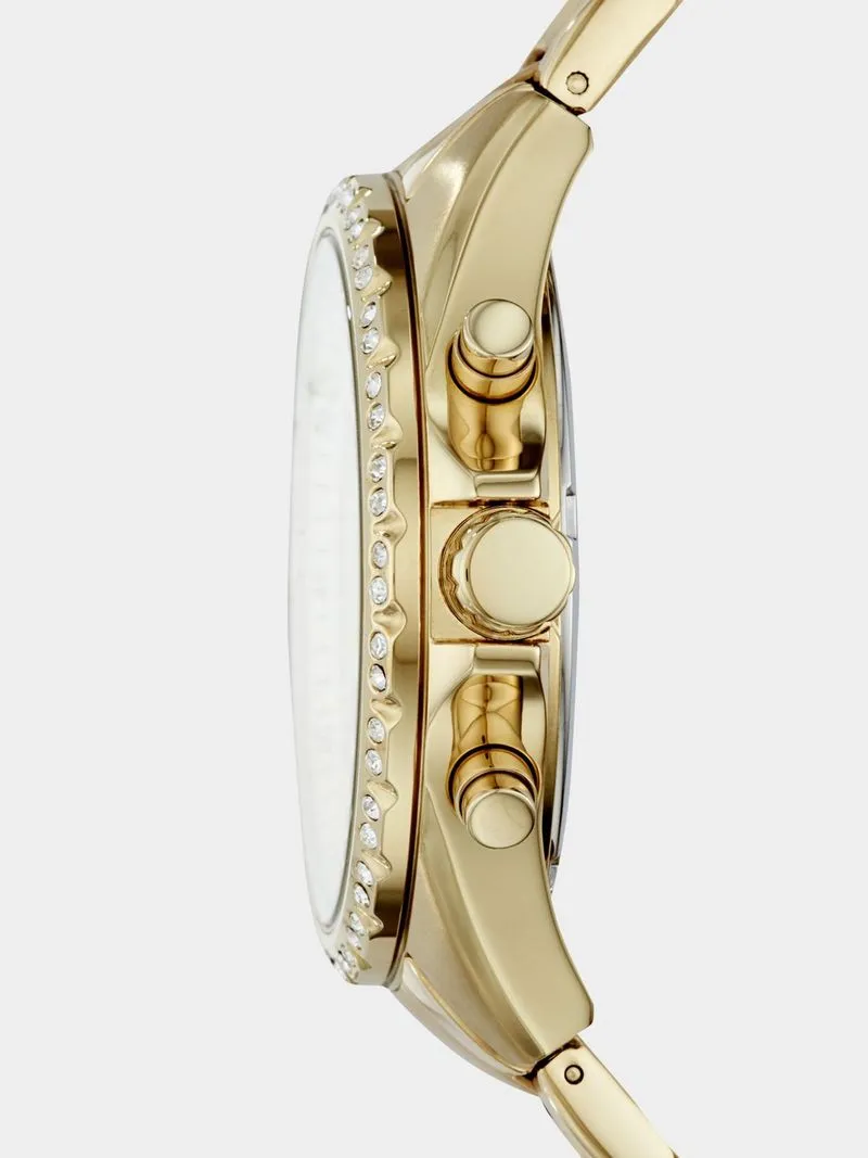 Fossil Modern Courier Gold Plated Stainless Steel Chronograph Watch