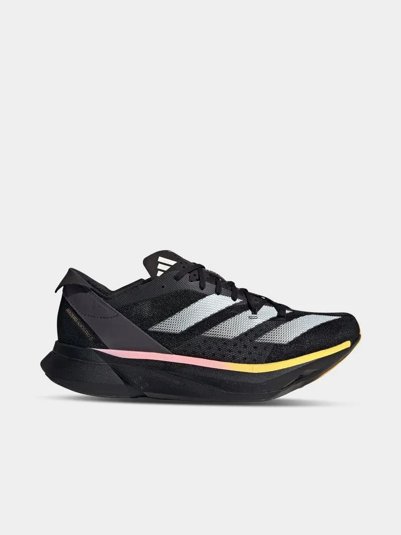 Mens adidas Adizero Adios Pro 3 Black/Yellow Running Shoes