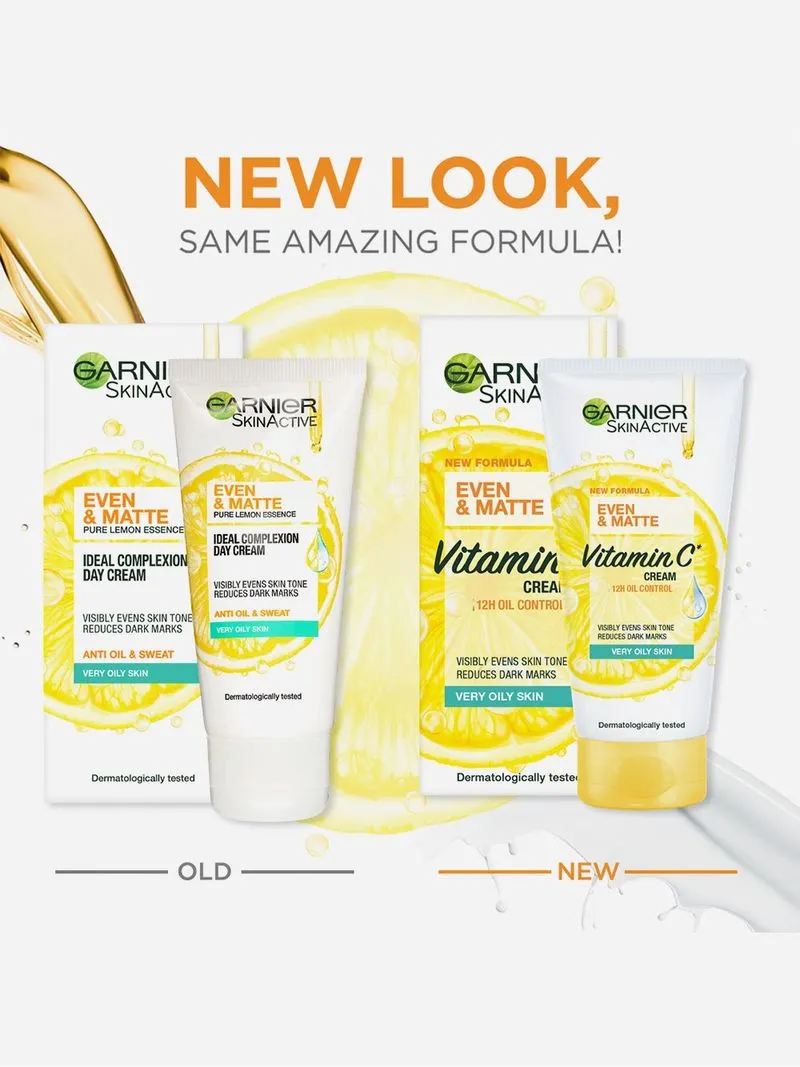 Garnier Even & Matte Vitamin C Day Cream - Very Oily Skin