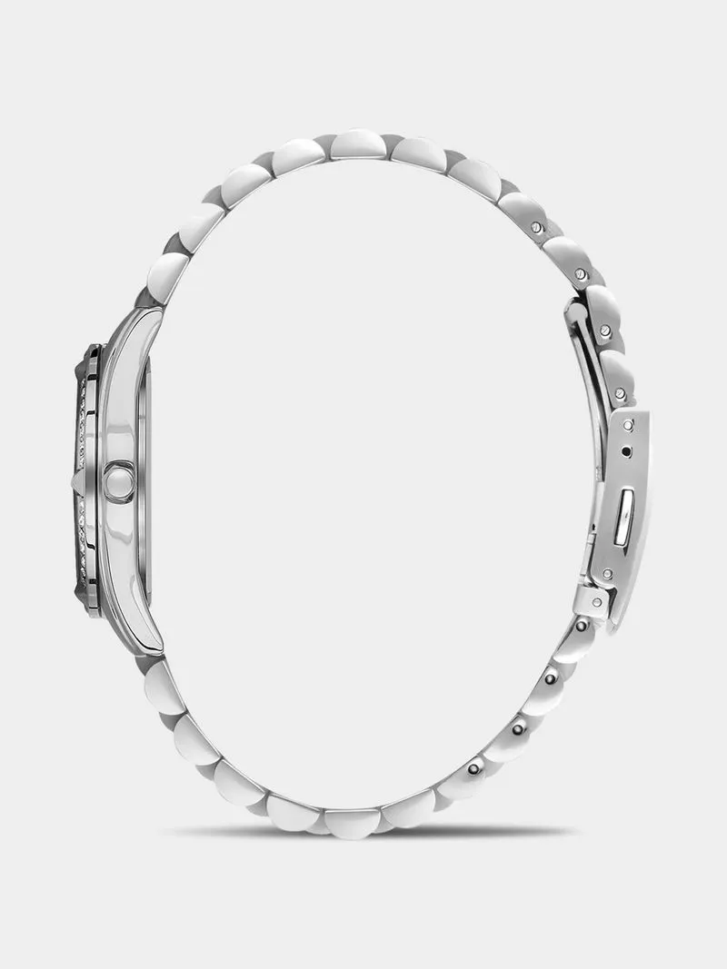 Daniel Klein Silver Plated Stainless Steel Bracelet Watch