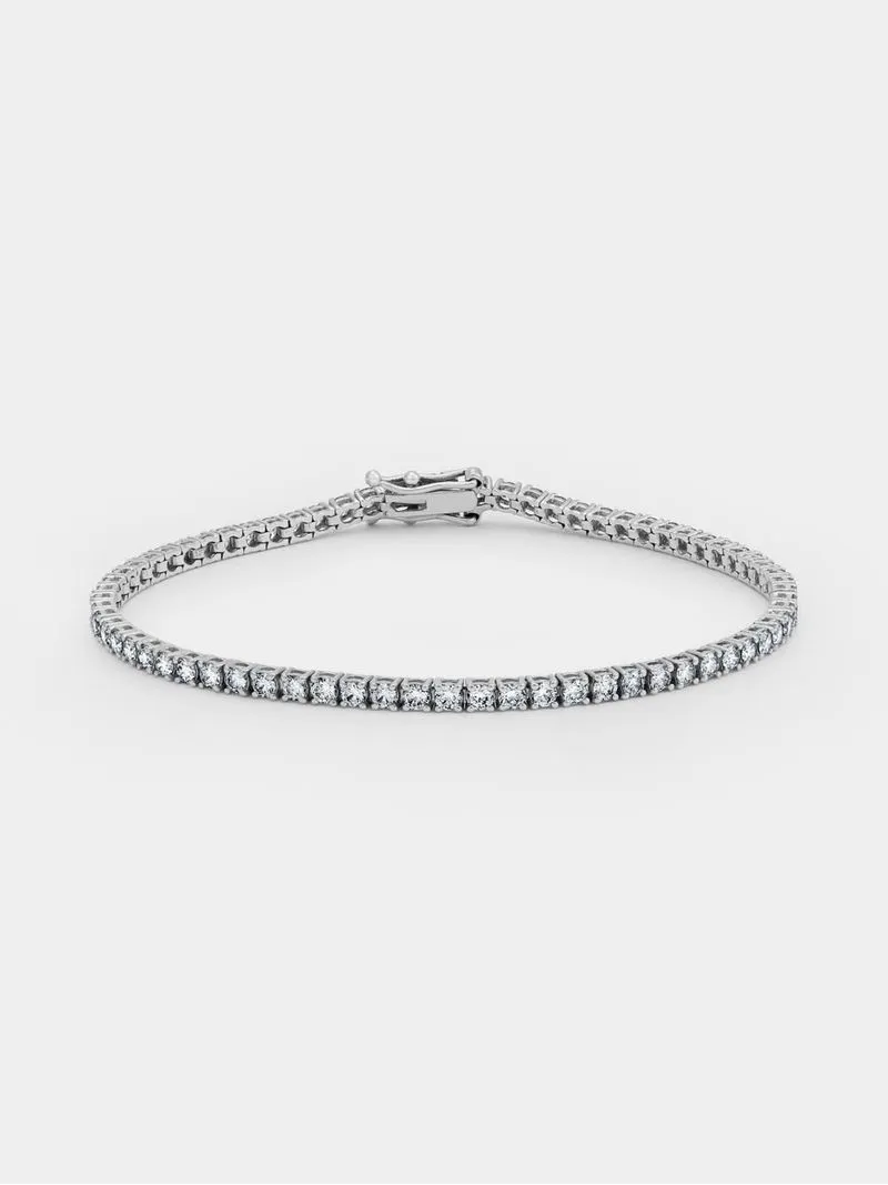 White Gold 3.00ct Diamond Women’s Tennis Bracelet