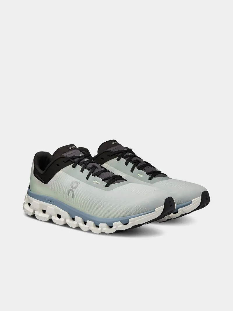 Mens On Running Cloudflow 4 Glacier/Chambray Running Shoes