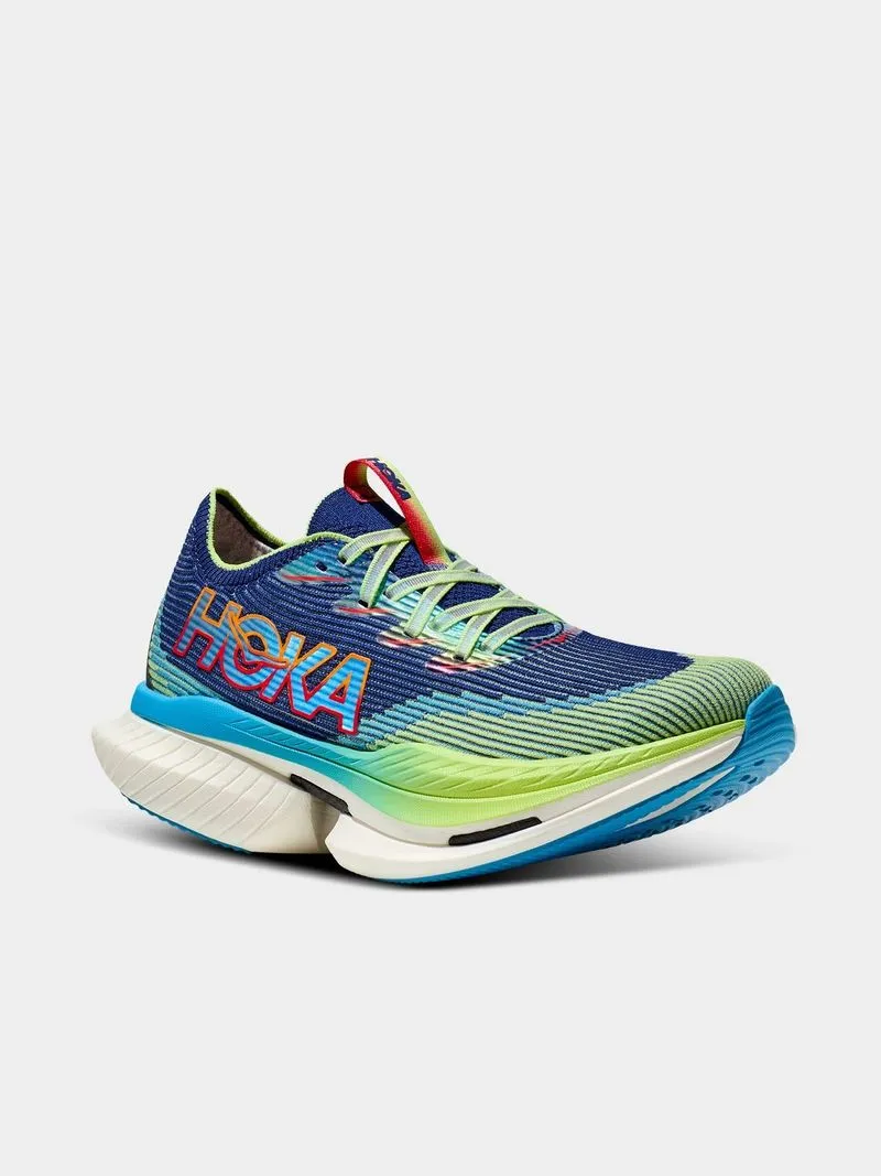 Womens Hoka Cielo X1 Evening Sky/Lettuce Running Shoes