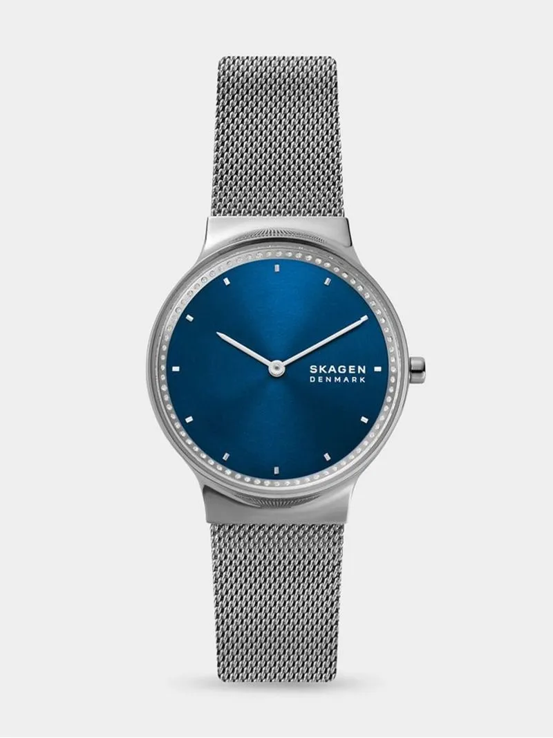 Skagen Women's Freja Silver Plated Stainless Steel Mesh Watch
