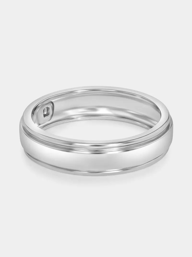 Sterling Silver Cubic Zirconia Pavé Solitaire Ring