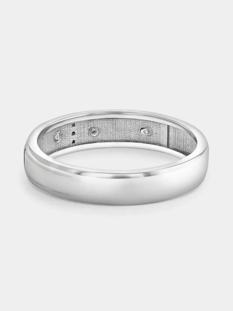 Yellow Gold & Sterling Silver Lab Grown Diamond Trio Ring