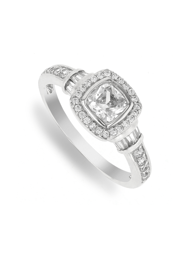 Sterling Silver Cubic Zirconia Women's Artscape Ring